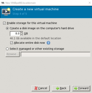 Virtual Machine add disk size