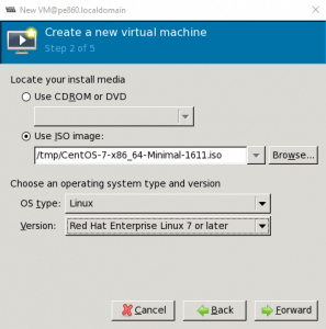 Virtual Machine virt-manager iso 