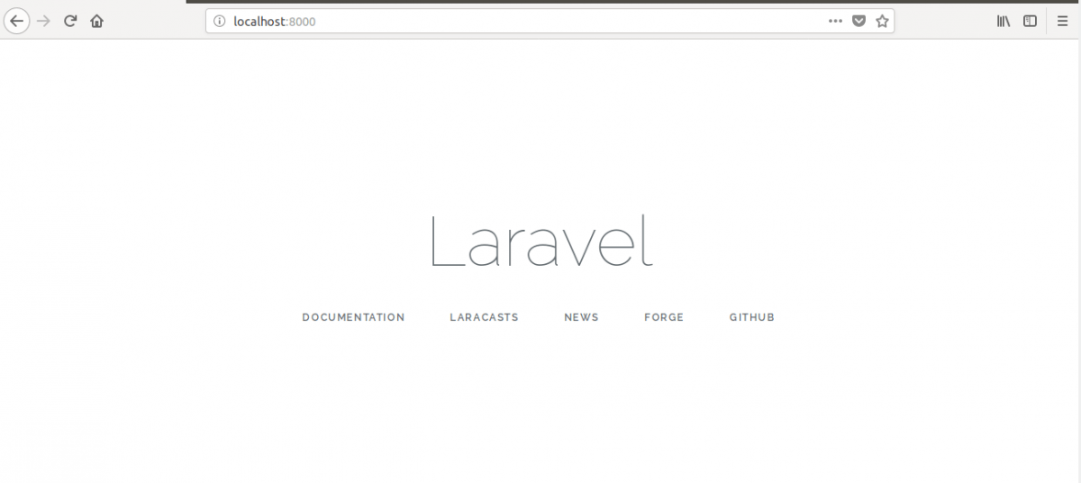 Check and ensure Laravel is working.