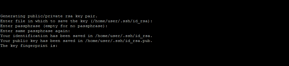 SSH Key generation